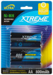 XTREME Újratölthető AA R6 Ni-MH 800mAh XTREME akkumulátorok (82-606)
