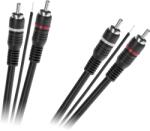 Cabletech Összekötő kábel RCA 2x + RCA 2x + mag, 5m (távoli) (KPO2687-5)