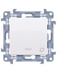 KONTAKT-SIMON Nyomógombos kapcsoló Simon 10 LED-es ajtócsengő modul fehér (15821)