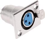 Cabletech XLR csatlakozó (Canon) aljzat, panel, (GNI0046)