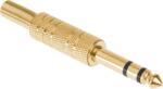 Cabletech 6, 3 mm-es sztereó aranyozott jack csatlakozó (WTY0027)