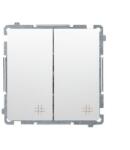 KONTAKT-SIMON Switch Simon Basic No. 7+7 modul fehér színű kapcsoló (17822)