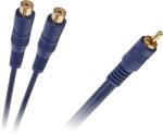 Cabletech 1RCA - 2RCA aljzat 0, 2m KPO2615 (KPO2615)