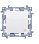 KONTAKT-SIMON Nyomógombos kapcsoló Simon 10 csengőmodul fehér (15823)