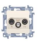KONTAKT-SIMON RTV-SAT Simon Simon 10 végmodul bézs színű foglalat (16236)
