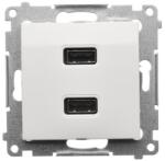 KONTAKT-SIMON CONTACT-SIMON Dupla USB aljzat Simon 54 prémium modul fehér DC2USB, 01/11 (16250)