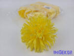 Tűszirmú krizantém selyemvirág fej D15cm - Sárga