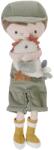 Little Dutch Papusa textila - Jim cu pui - 35 cm - Little Farm - Little Dutch Papusa