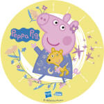 Dekora Hârtie comestibilă - Peppa Pig galbenă 15, 5 cm