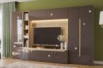  Холна секция Smart L324 дъб небраска и трюфел супер гланц