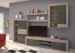 Холна секция Brilliant тъмна сонома и кафе гланц HG