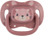 Canpol babies Симетрична силиконова залъгалка Canpol - Cute Animals, 6-18 m, Розова (34/925_pin)