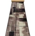 Delta Carpet Traversa Model Print Hanoi , Maro, Suport Pasla, Latime 200 cm, 820 gr mp (Hanoi-26) Covor