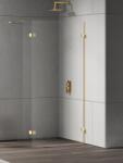 NEW TRENDY Eventa Gold Shine perete cabină de duș walk-in 70 cm auriu luciu/sticla transparentă EXK-4850 (EXK4850)