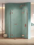 NEW TRENDY Eventa Copper Shine cabină de duș 100x90 cm dreptunghiular cupru luciu/sticlă transparentă EXK-6441 (EXK6441)