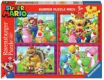 Ravensburger 4 x 100 db-os puzzle - Super Mario (05689) (05689)