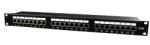 Gembird PATCH PANEL GEMBIRD 24 porturi, Cat5e, 1U pentru rack 19", black (NPP-C524-002) - vexio