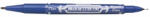 Zebra Alkoholos marker, 0, 5/1, 0 mm, kétvégű, ZEBRA Mckie Extra Fine, kék (TZ50352) (51862)