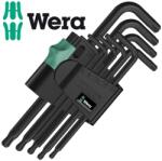 Wera Професионални Г-образни ключове тип ТОРКС, 9 бр. , Т8 - Т40 , сферични глави (wera 05024242001)