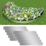 vidaXL Set gard gazon plăci flexibile 10 buc. 100x14 cm oțel zincat (271782)