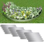 vidaXL Set gard gazon plăci flexibile 20 buc. 100x14 cm oțel zincat (271784)