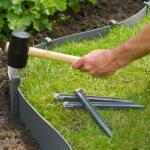 Nature Țăruși de fixare pentru grădină, 10 buc. , gri 6040636 (428505)