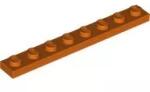 LEGO® 3460c167 - LEGO vöröses narancssárga lap 1 x 8 méretű (3460c167)