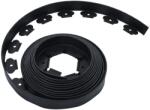 vidaXL Bordură de gazon flexibilă cu 30 țăruși, 10 m, 5 cm (48614)