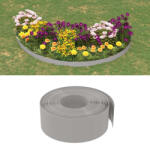 vidaXL Borduri de grădină, 2 buc, gri, 10 m 20 cm, polietilenă (3155452)