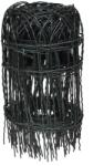 vidaXL Gard delimitare grădină fier vopsit electrostatic 10 x 0, 4 m (141071)