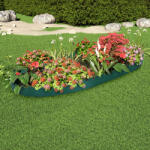 vidaXL Borduri de gazon, 10 buc. , verde, 65x15 cm, PP (48234)