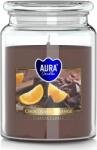 BISPOL Ароматна свещ Bispol Aura - Chocolate and Orange, 500 g (snd99-340)