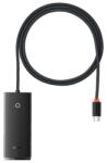 Baseus Bas606268 Lite 4 Portos Hub Adapter - Fekete