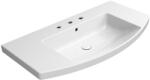 SAPHO GSI Norm kerámia mosdó 100x52 cm három furattal és túlfolyóval, ExtraGlaze fehér 8643311 (8643311)