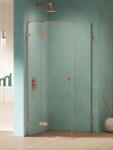 NEW TRENDY Eventa Copper Shine zuhanykabin 110x90 cm négyszögletes réz fényes/átlátszó üveg EXK-6380