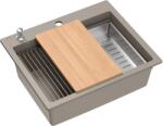 Quadron Kurt 110 graniteq mosogató 59.5x50 cm bézs HCQK5052ST (HCQK5052ST)