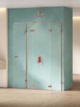 NEW TRENDY Eventa Copper Shine zuhanykabin 100x80 cm négyszögletes réz fényes/átlátszó üveg EXK-6486