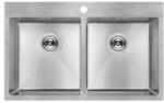 Laveo Marmara acél mosogató 78x48 cm acél SAM_020T (SAM020T)