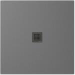 POLYSAN Treneca négyzet alakú zuhanytálca 90x90 cm szürke 84300.31 (8430031)