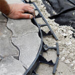 Nortene 78 mm Border Flexi ágyásszegély, műanyag gyepszegély, fekete (8x1 méter) extra rugalmas (2019783)