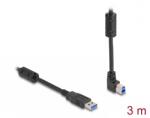 Delock Cablu USB 3.0-A la USB-B drept/unghi sus 3m, Delock 81106 (81106)