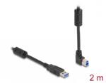 Delock Cablu USB 3.0-A la USB-B drept/unghi sus 2m, Delock 81105 (81105)