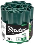 Bradas Bordură plastic ondulat 10cmx9m verde (OBFG 0910)
