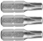 Fortum Behajtóhegy TORX, 3 db, S2 acél; T 25×25mm, bliszteren (4741425) - barkacsland