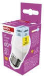 EMOS LED izzó Classic Mini Globe / E27 / 6, 5 W (60 W) / 806 lm / Hideg fehér (ZQ6E44)