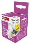 EMOS LED izzó Classic MR16 ezüst/ GU10 / 3 W (32 W) / 345 lm / Természetes fehér (ZQ8E18)