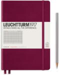 Leuchtturum1917 Caiet cu elastic A5, 125 file, matematica LEUCHTTURM1917 - Bordeaux (LT359694)