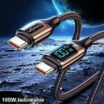 USAMS USB 3.1 Type-C(M) / USB 3.1 Type-C(M) 1.2m/5A/Display kábel Usams SJ546USB01