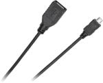 Cabletech USB A - micro USB 0, 2m hosszabbító KPO3966-0, 2 (KPO3966-0.2)