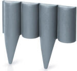 GEOMAT Paliszád szegély műanyag - Pal Garden, antracit 2, 5 m (10 db 0, 25 m-es csomag)